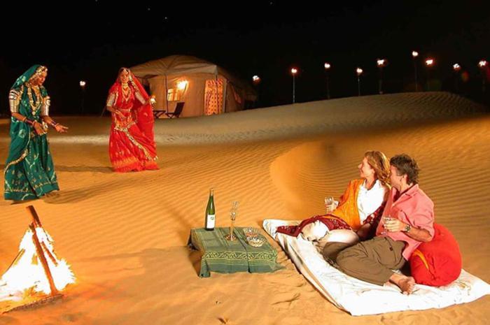 Sam Dunes Desert Luxury Camp & Resort Джайсалмер Экстерьер фото